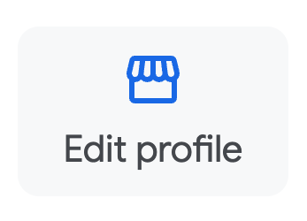 This is the edit profile button inside of a Google Business Profile